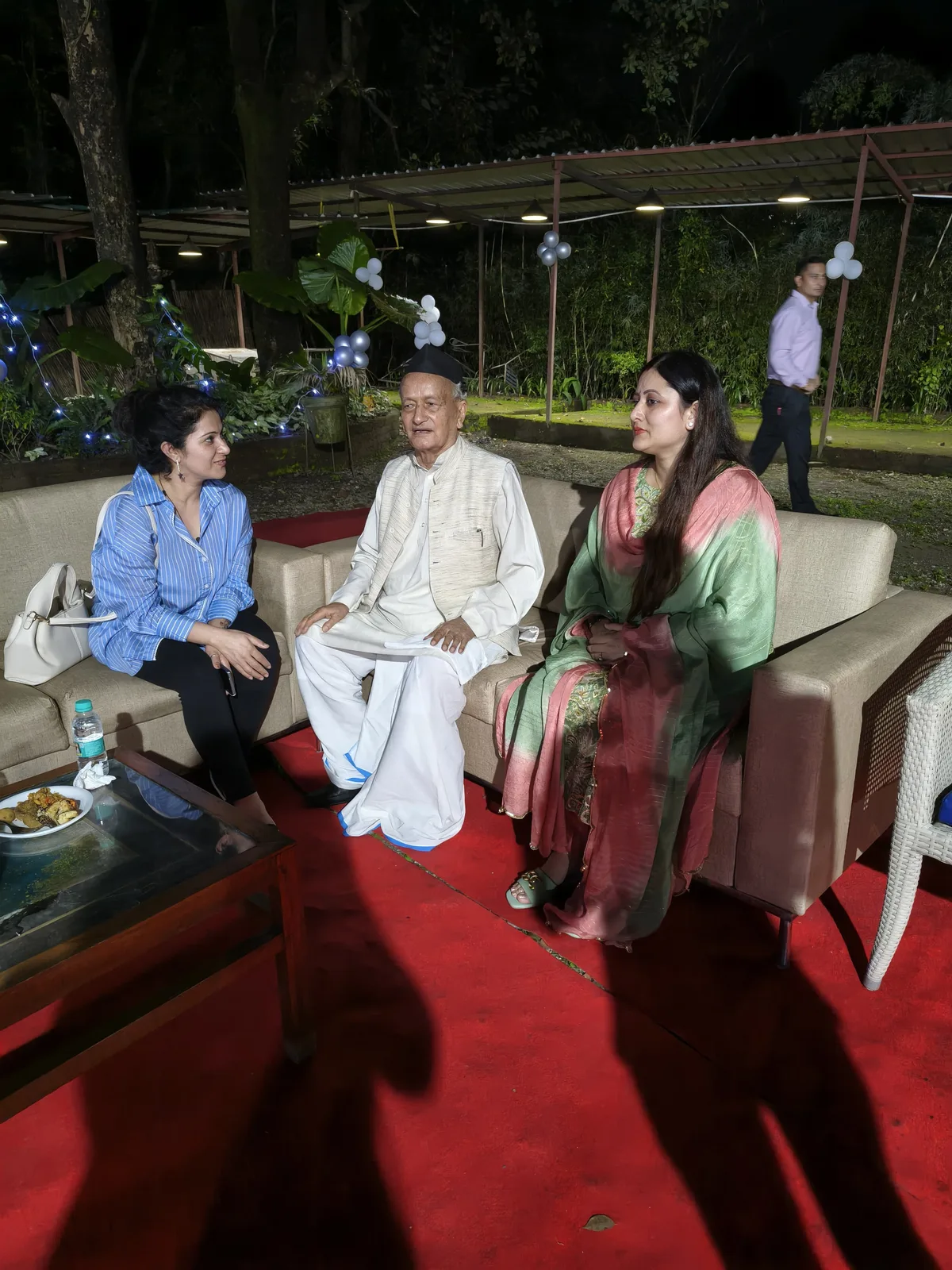 Charu Wadhwa in conversation at an evening wellness gathering