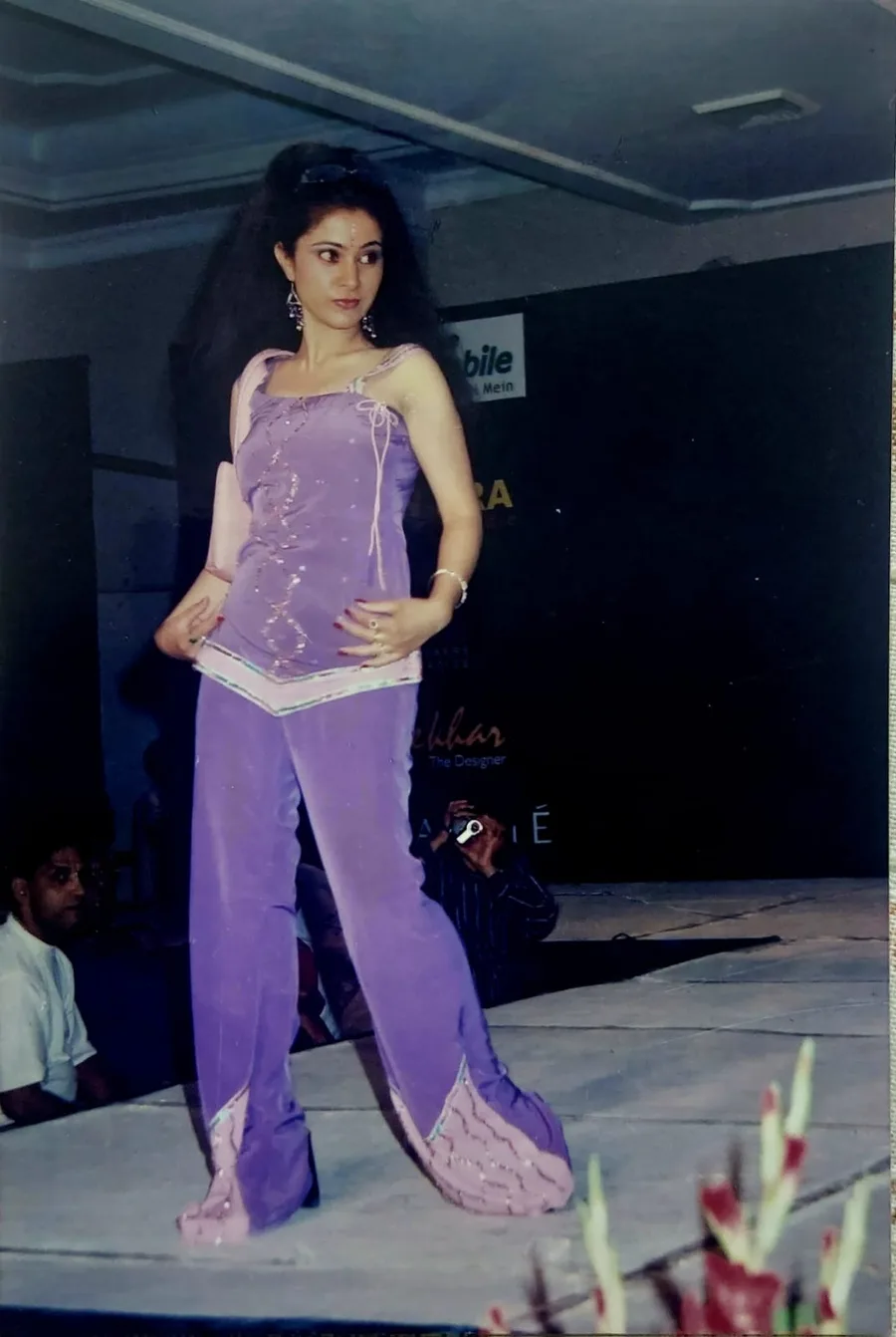 Charu Wadhwa on a fashion ramp — an earlier chapter