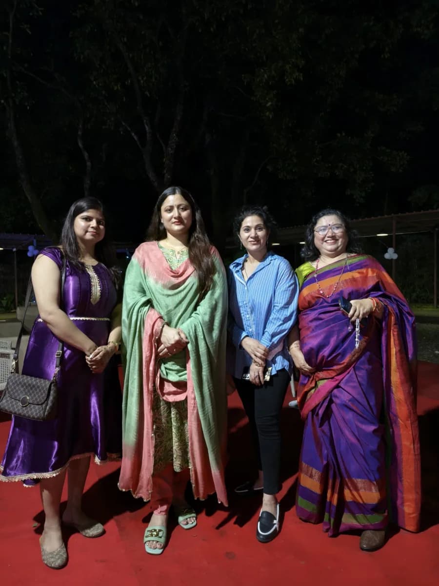 Guests together at an evening wellness gathering in Dehradun
